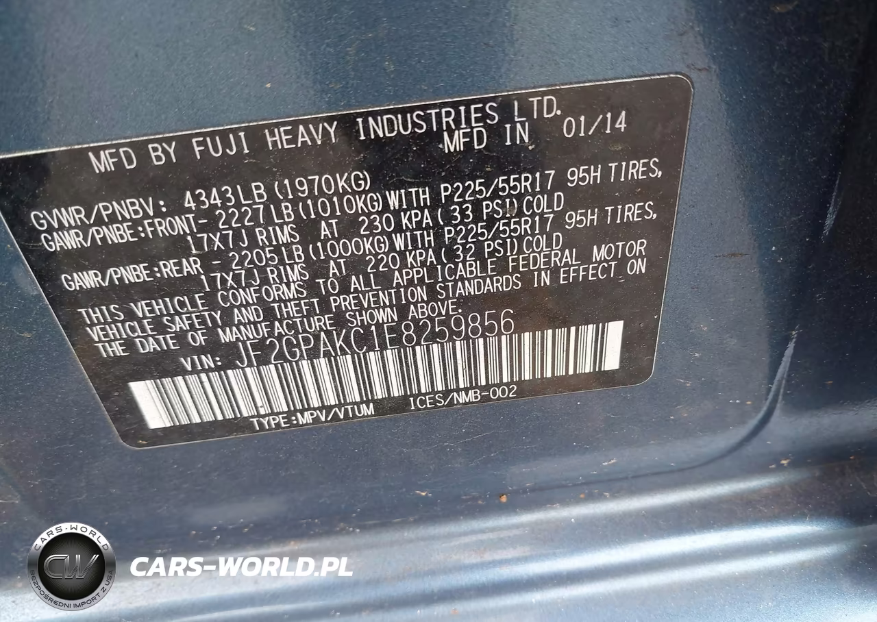 2014 Subaru Xv Crosstrek 2.0I Limited VIN:JF2GPAKC1E8259856 - 9