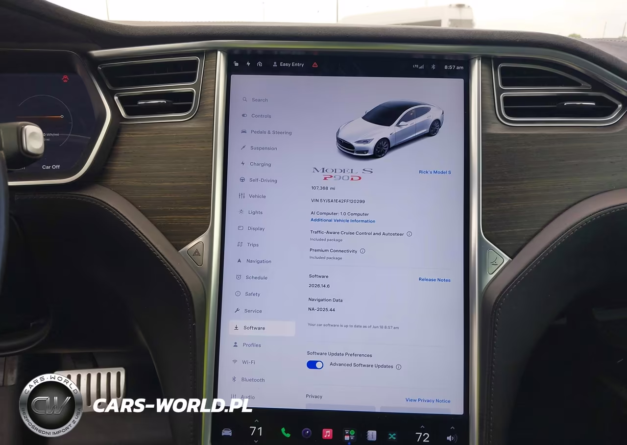 2015 Tesla Model S 85D-P85D VIN:5YJSA1E42FF120299 - 19