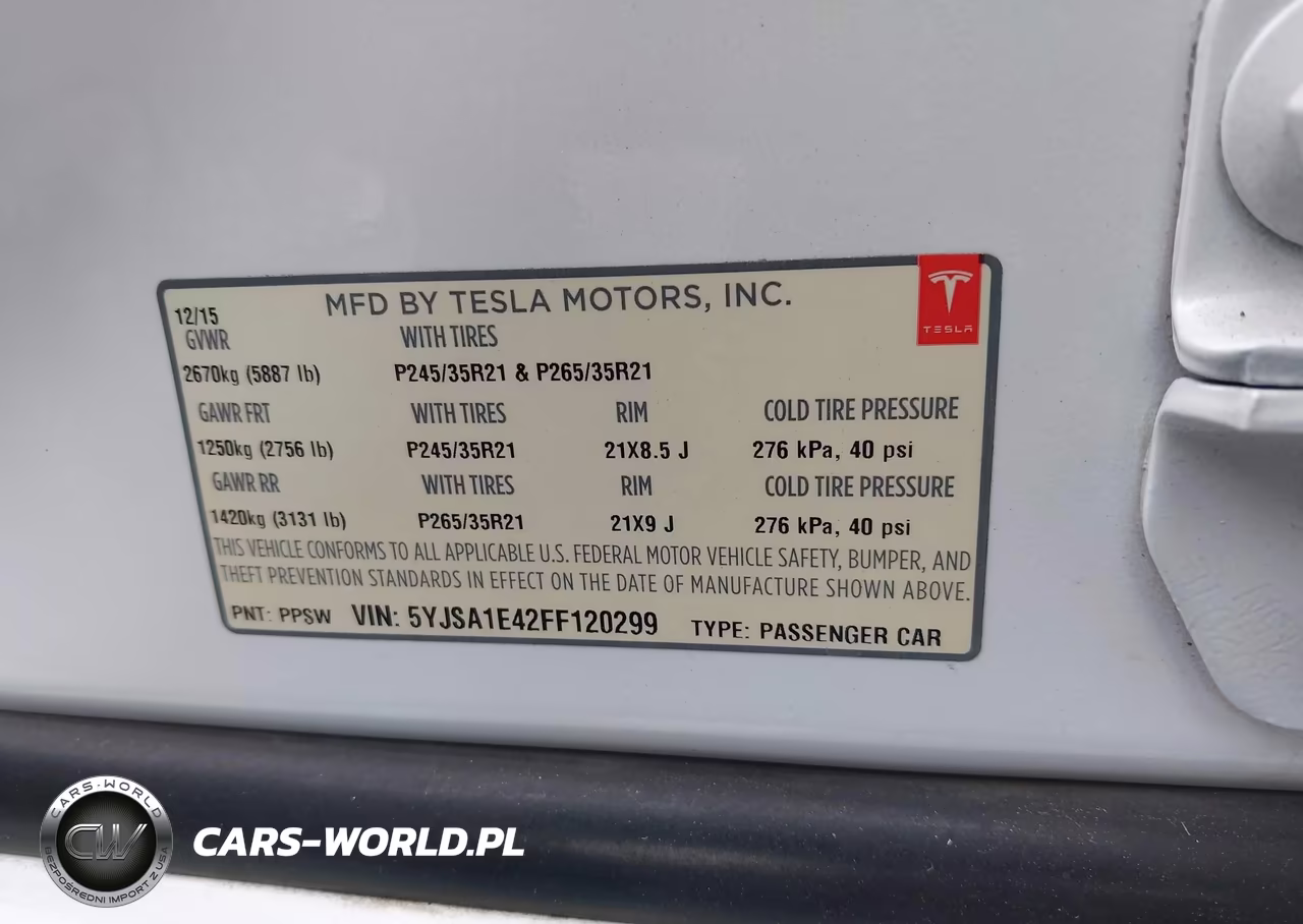 2015 Tesla Model S 85D-P85D VIN:5YJSA1E42FF120299 - 9