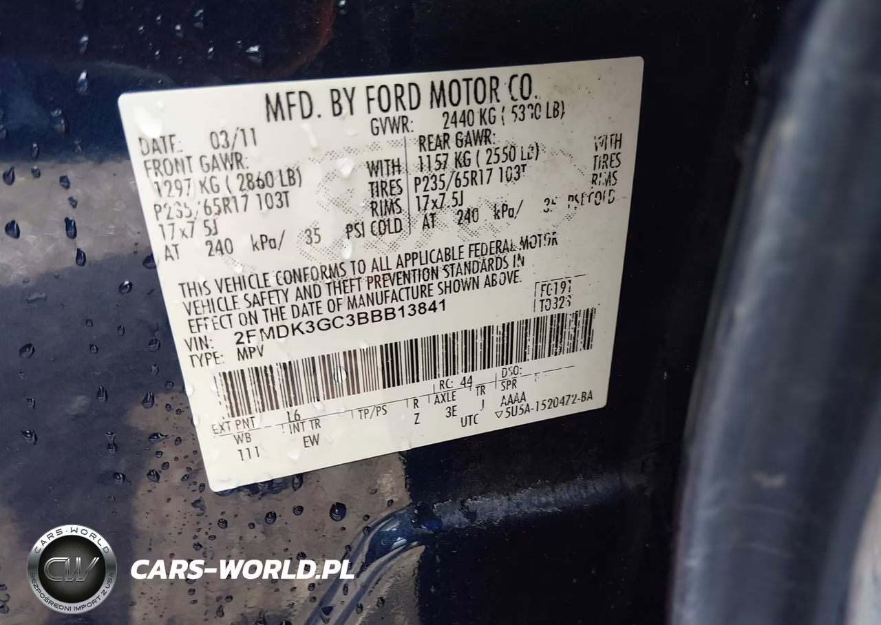 2011 Ford Edge Se VIN:2FMDK3GC3BBB13841 - 9
