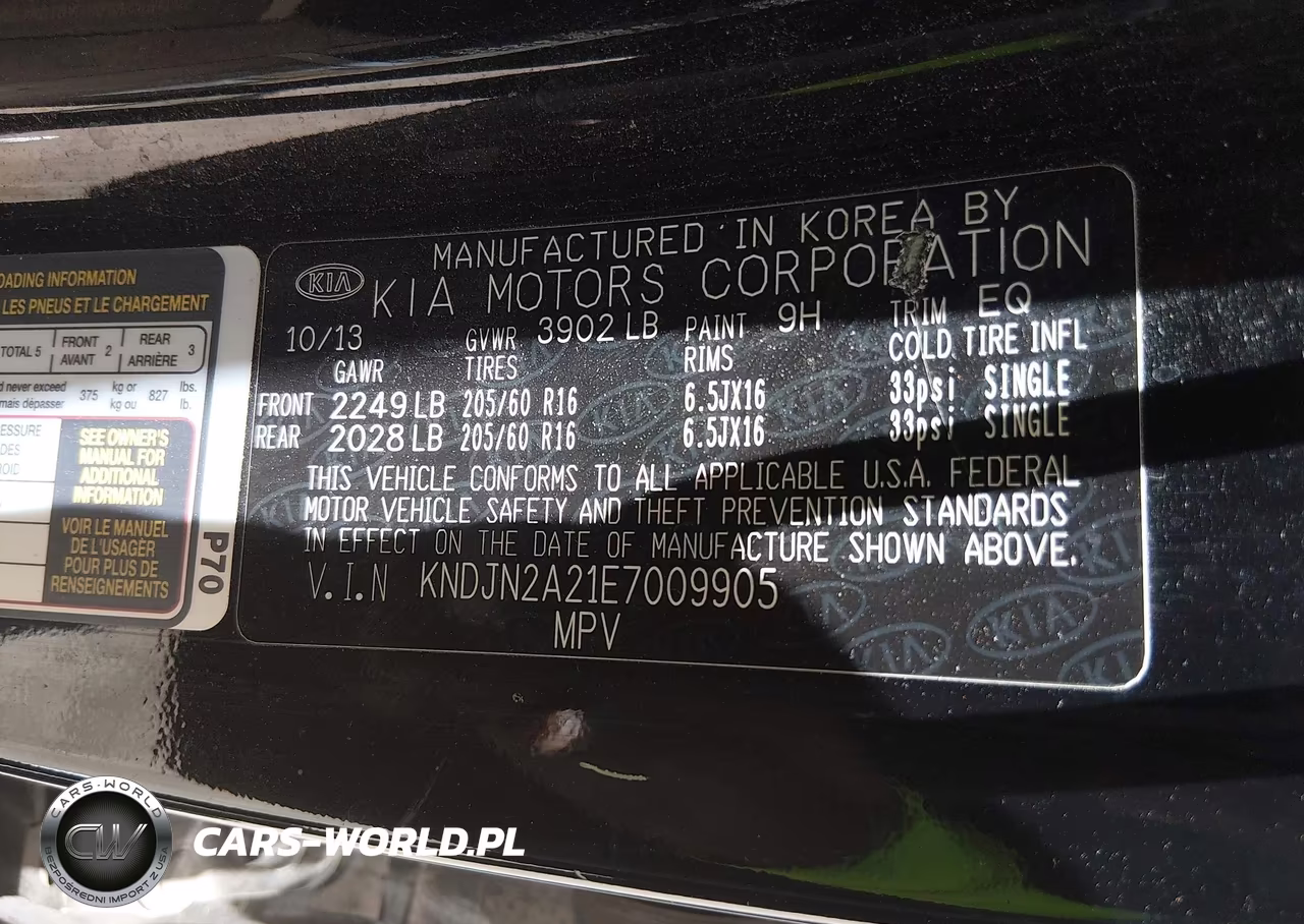 2014 Kia Soul VIN:KNDJN2A21E7009905 - 9