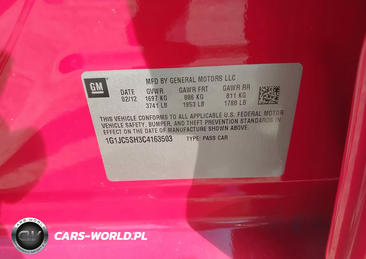 2012 Chevrolet Sonic 2Lt VIN:1G1JC5SH3C4163503 - 9