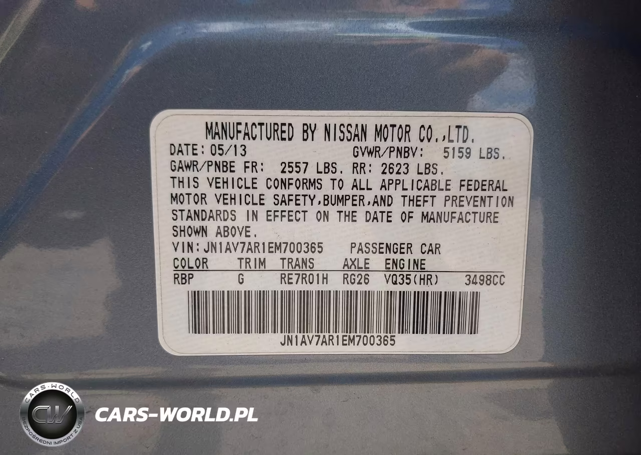 2014 Infiniti Q50 Hybrid Sport VIN:JN1AV7AR1EM700365 - 9