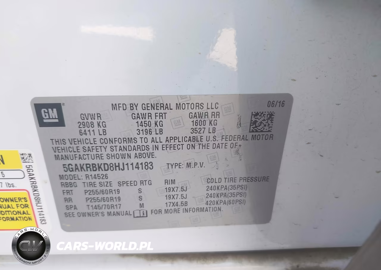 2017 Buick Enclave Leather VIN:5GAKRBKD8HJ114183 - 9