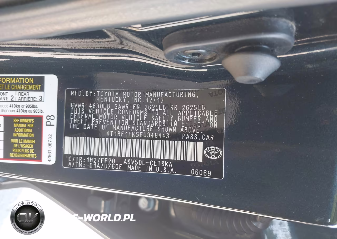 2014 Toyota Camry Se Sport VIN:4T1BF1FK5EU348443 - 9
