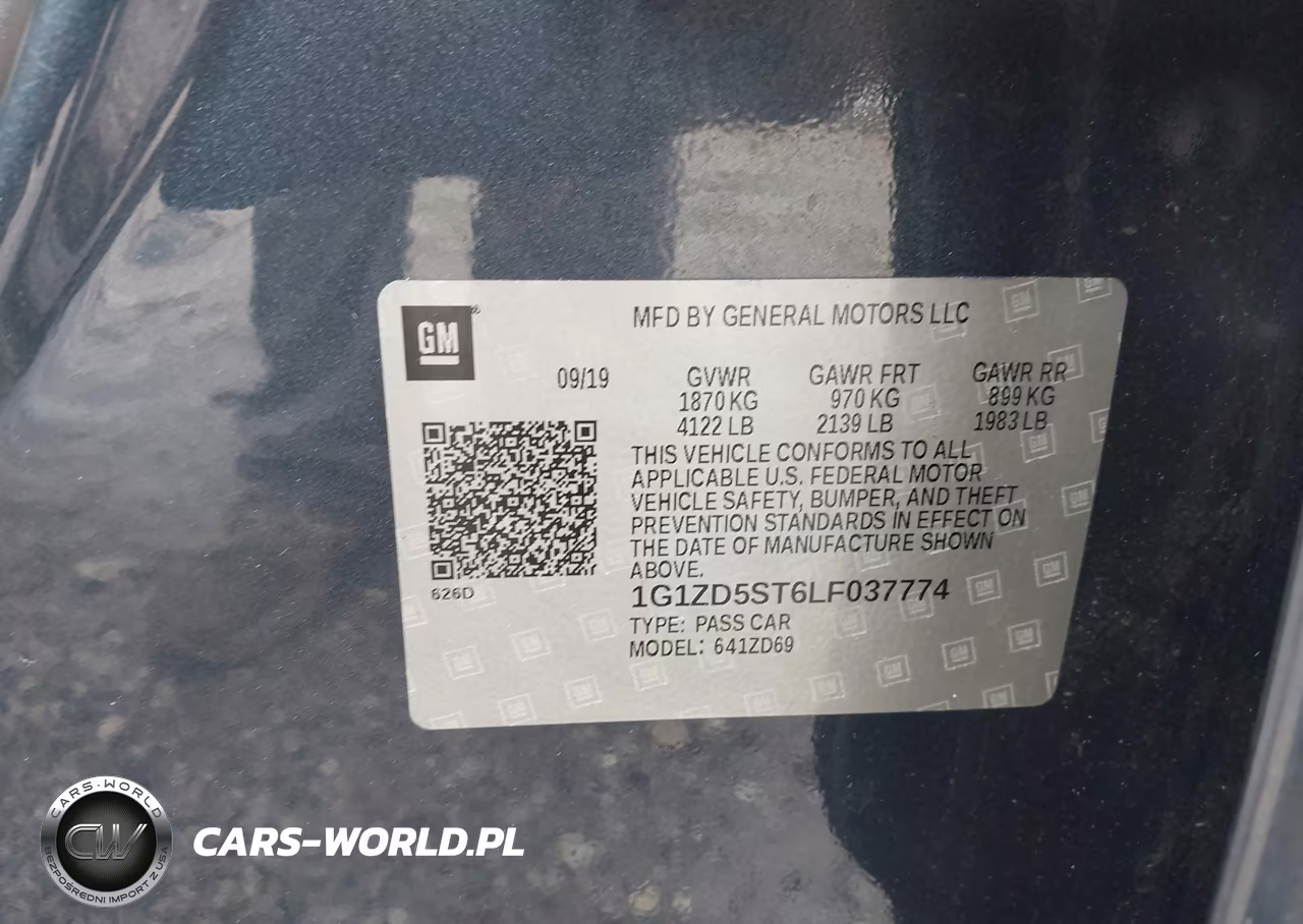 2020 Chevrolet Malibu Fwd Lt VIN:1G1ZD5ST6LF037774 - 9