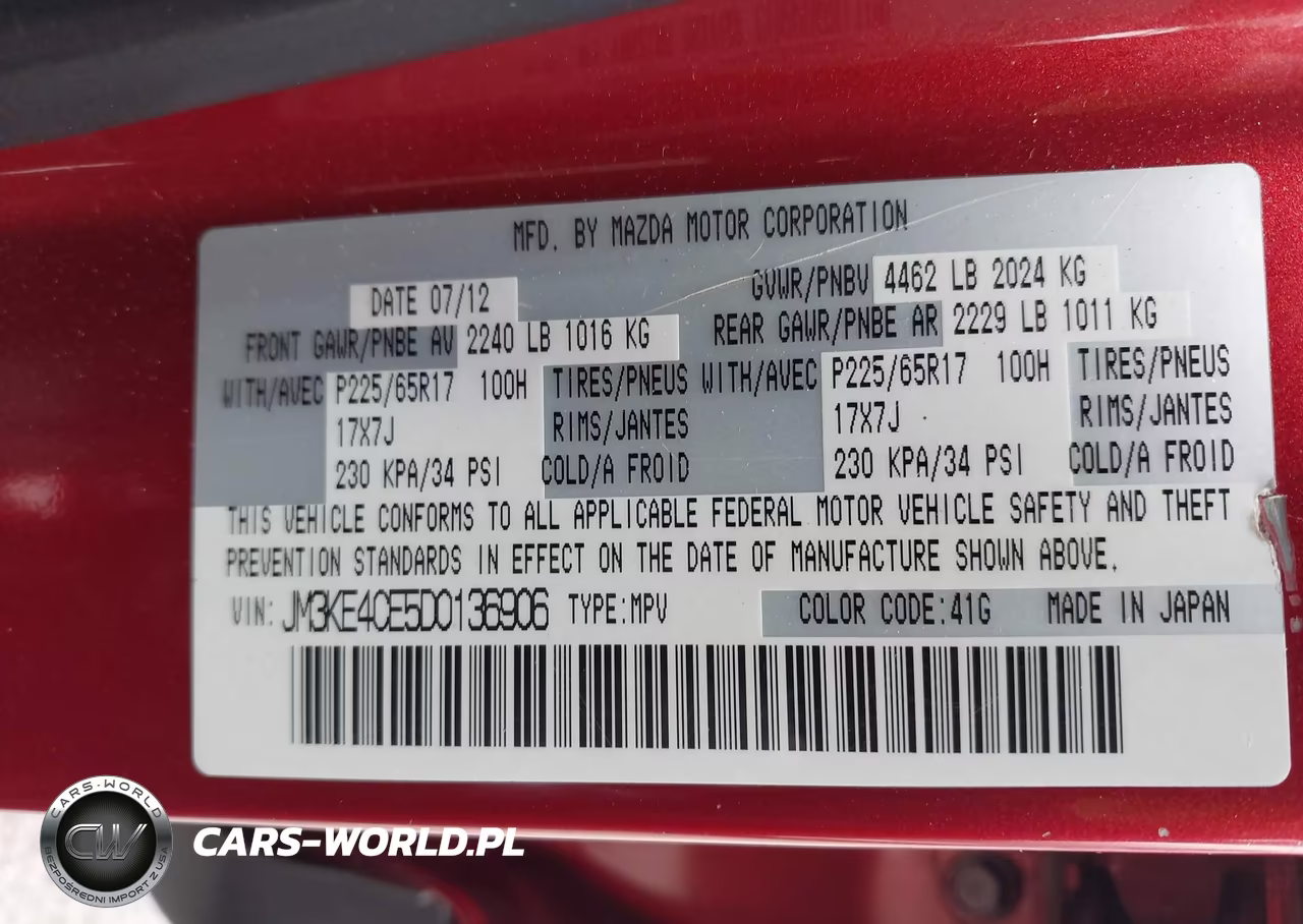 2013 Mazda Cx-5 Touring VIN:JM3KE4CE5D0136906 - 9