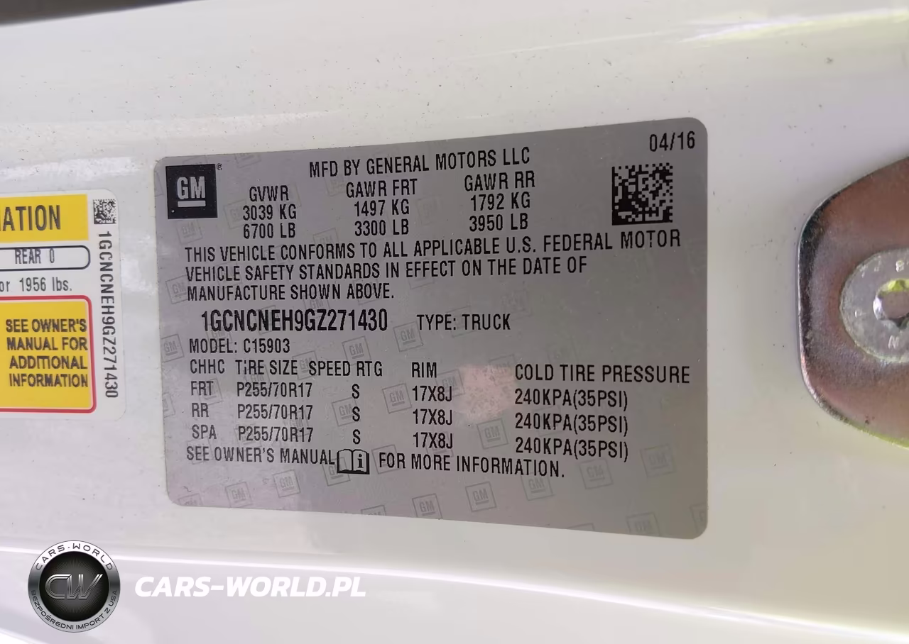 2016 Chevrolet Silverado 1500 Work Truck VIN:1GCNCNEH9GZ271430 - 9