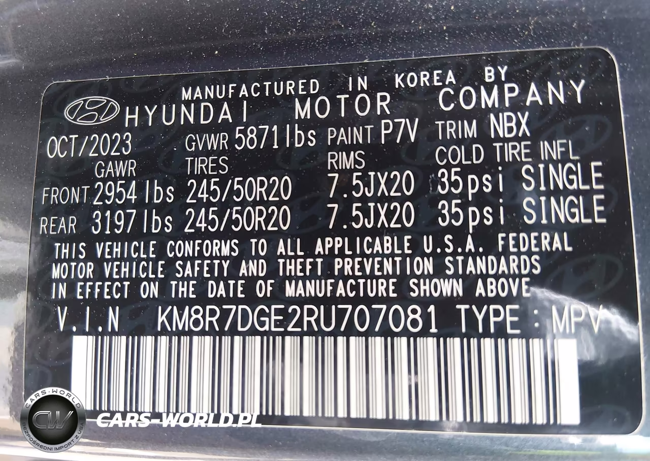 2024 Hyundai Palisade Calligraphy VIN:KM8R7DGE2RU707081 - 9
