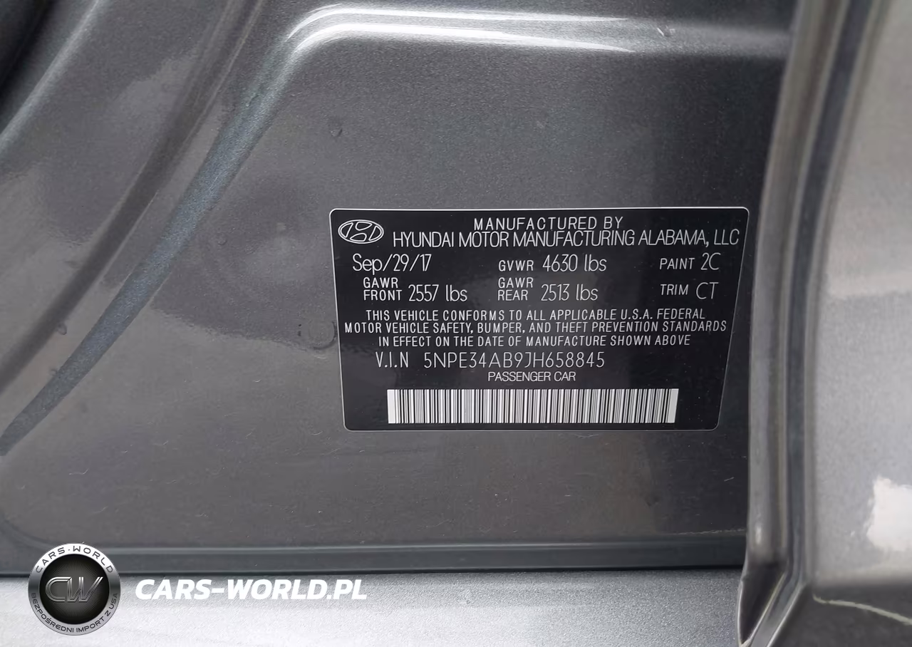 2018 Hyundai Sonata Limited 2.0T VIN:5NPE34AB9JH658845 - 9