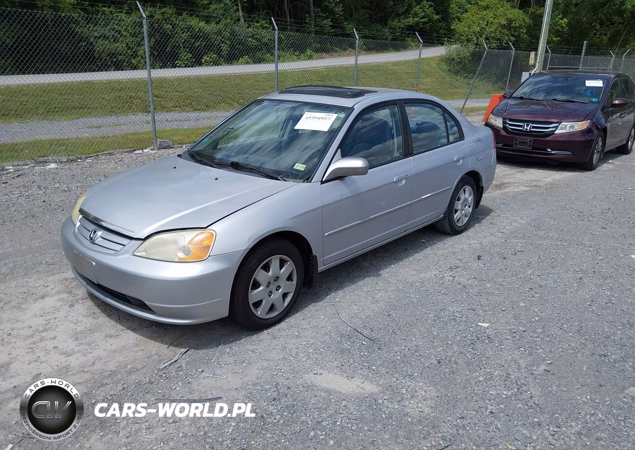 2002 Honda Civic Ex VIN:1HGES26742L074380 - 2