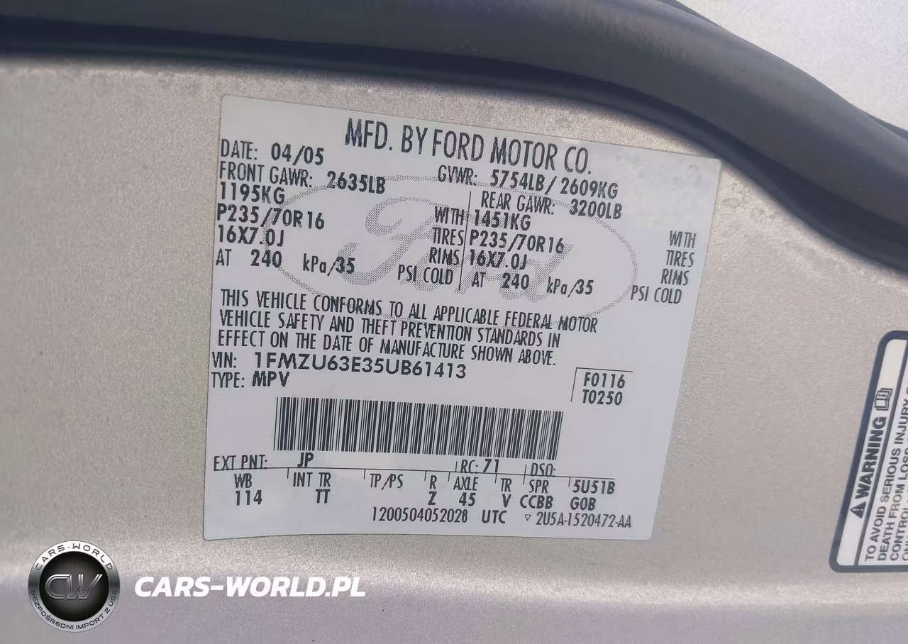2005 Ford Explorer Xlt-Xlt Sport VIN:1FMZU63E35UB61413 - 9