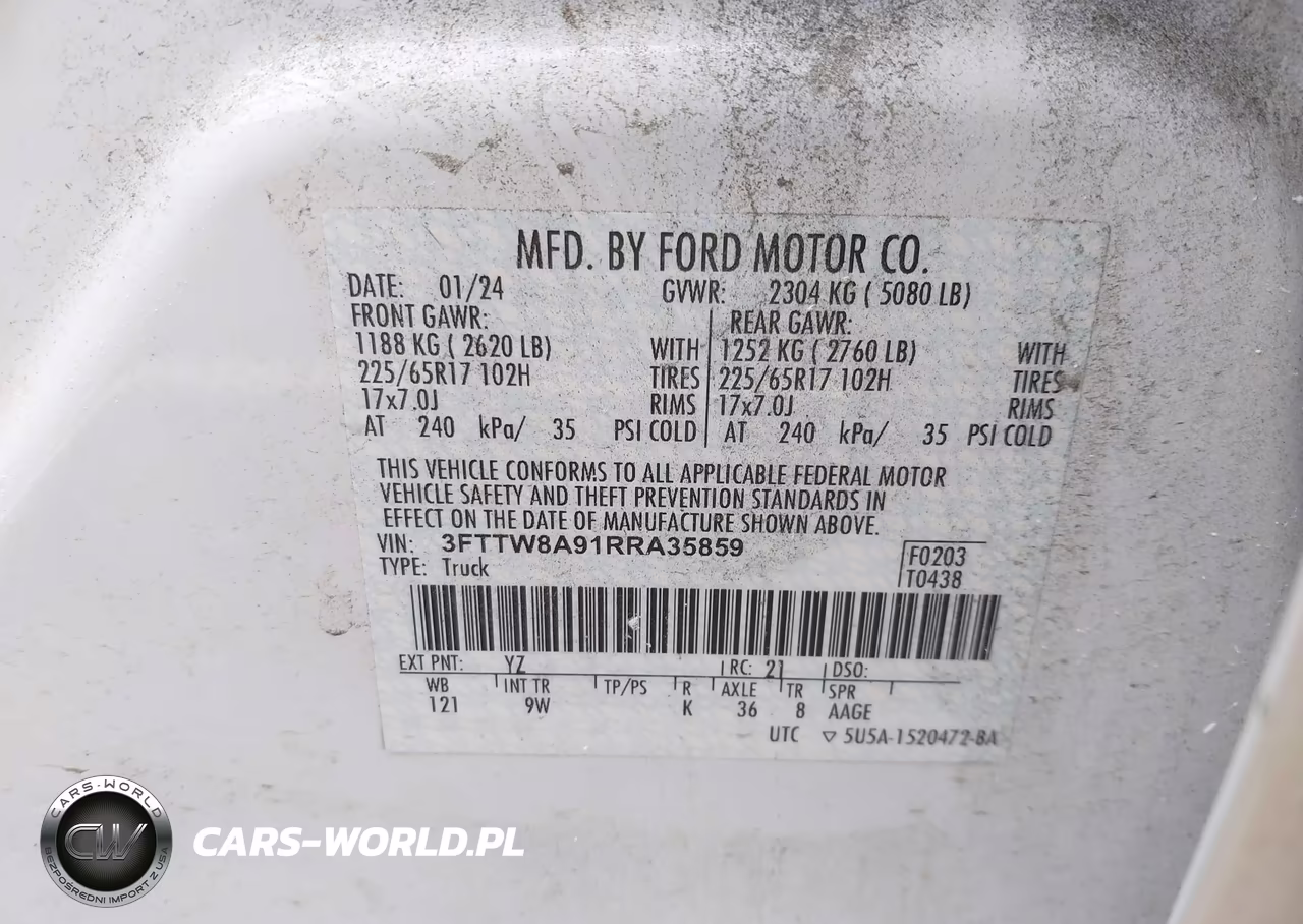 2024 Ford Maverick Xl VIN:3FTTW8A91RRA35859 - 9