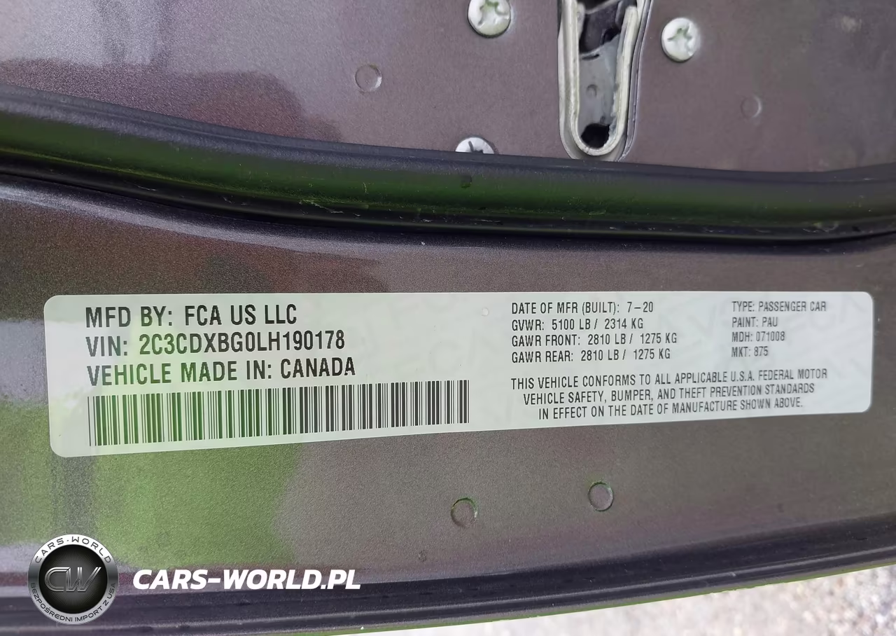 2020 Dodge Charger Sxt Rwd VIN:2C3CDXBG0LH190178 - 9