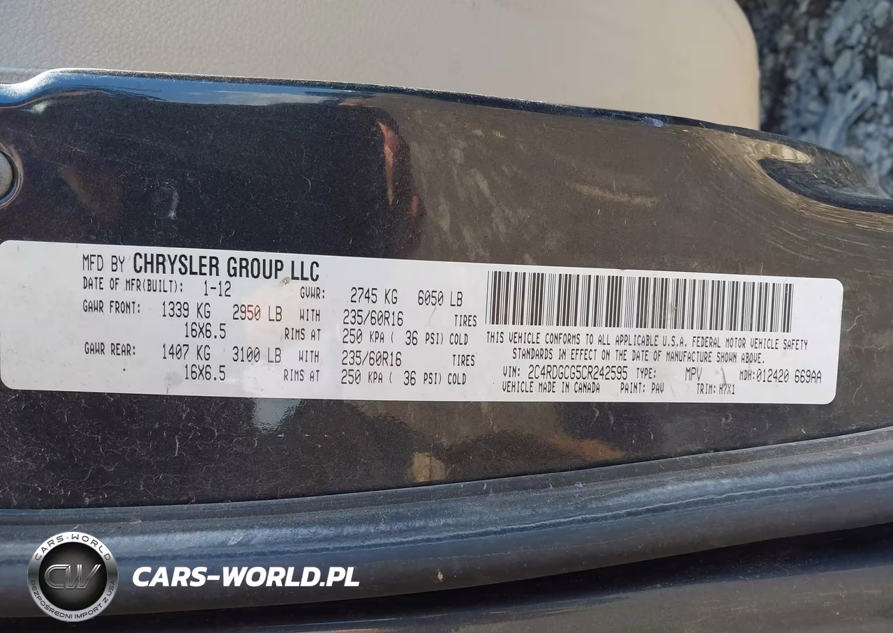 2012 Dodge Grand Caravan Sxt VIN:2C4RDGCG5CR242595 - 9
