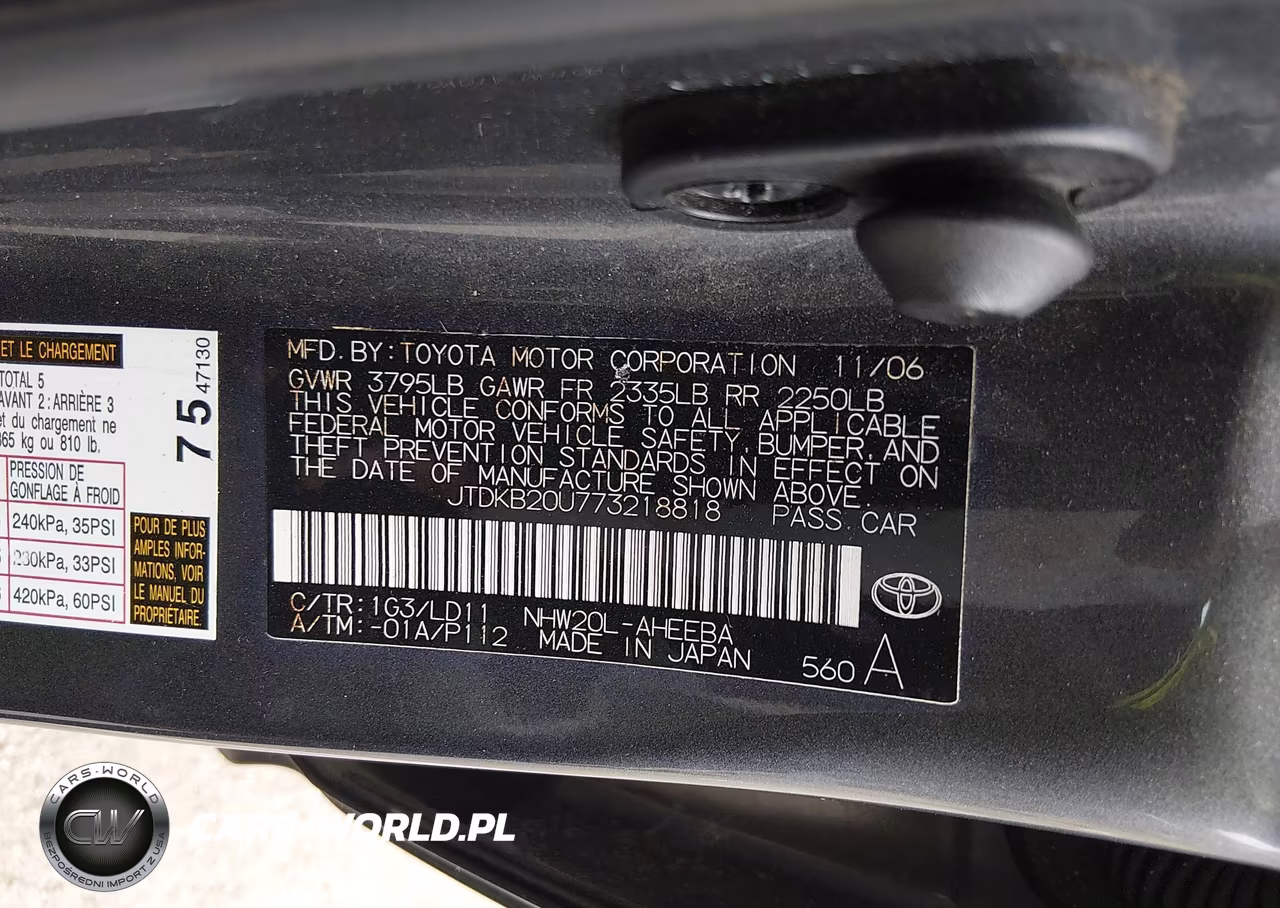 2007 Toyota Prius VIN:JTDKB20U773218818 - 9