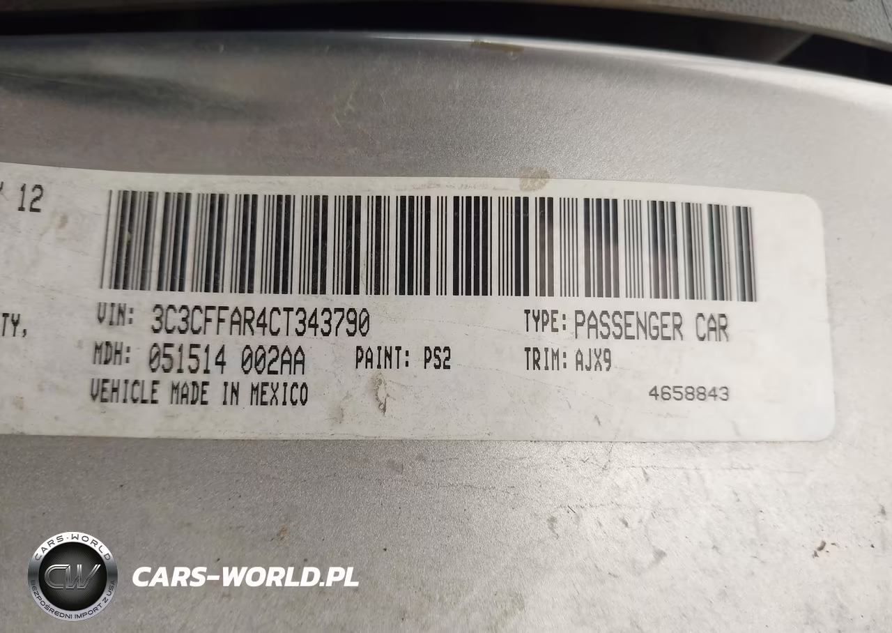 2012 Fiat 500 Pop VIN:3C3CFFAR4CT343790 - 9