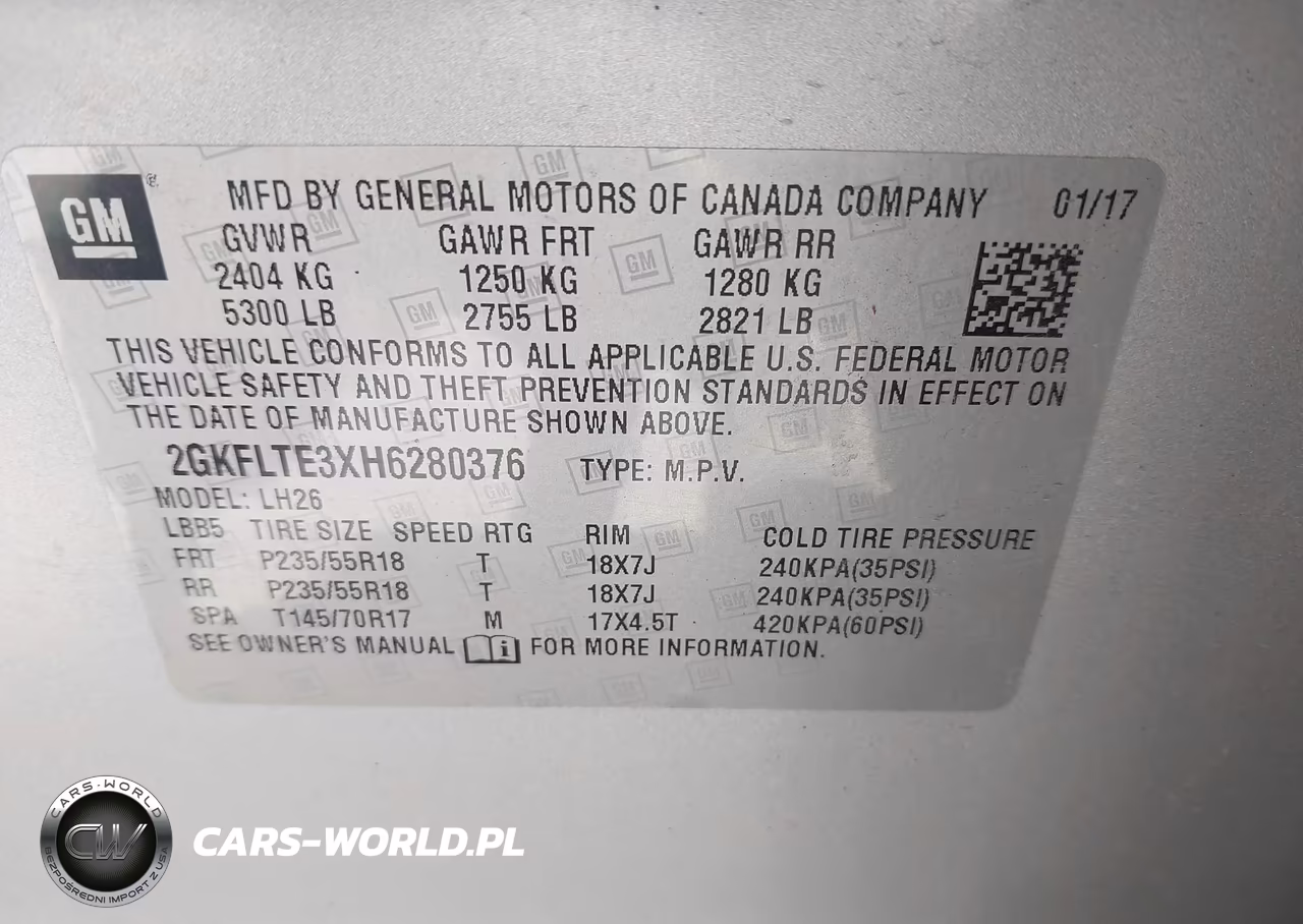 2017 GMC Terrain Sle-2 VIN:2GKFLTE3XH6280376 - 9