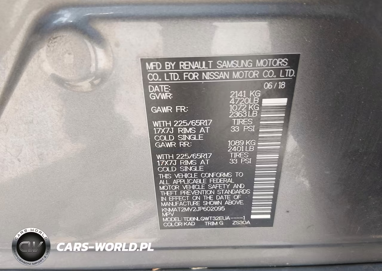 2018 Nissan Rogue Sv VIN:KNMAT2MV2JP602095 - 9