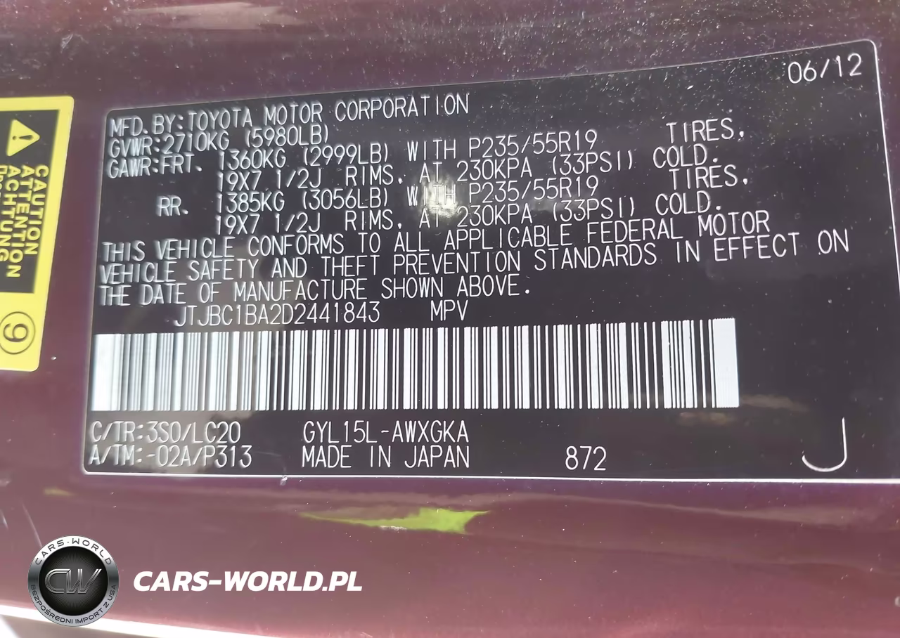 2013 Lexus Rx 450H VIN:JTJBC1BA2D2441843 - 9