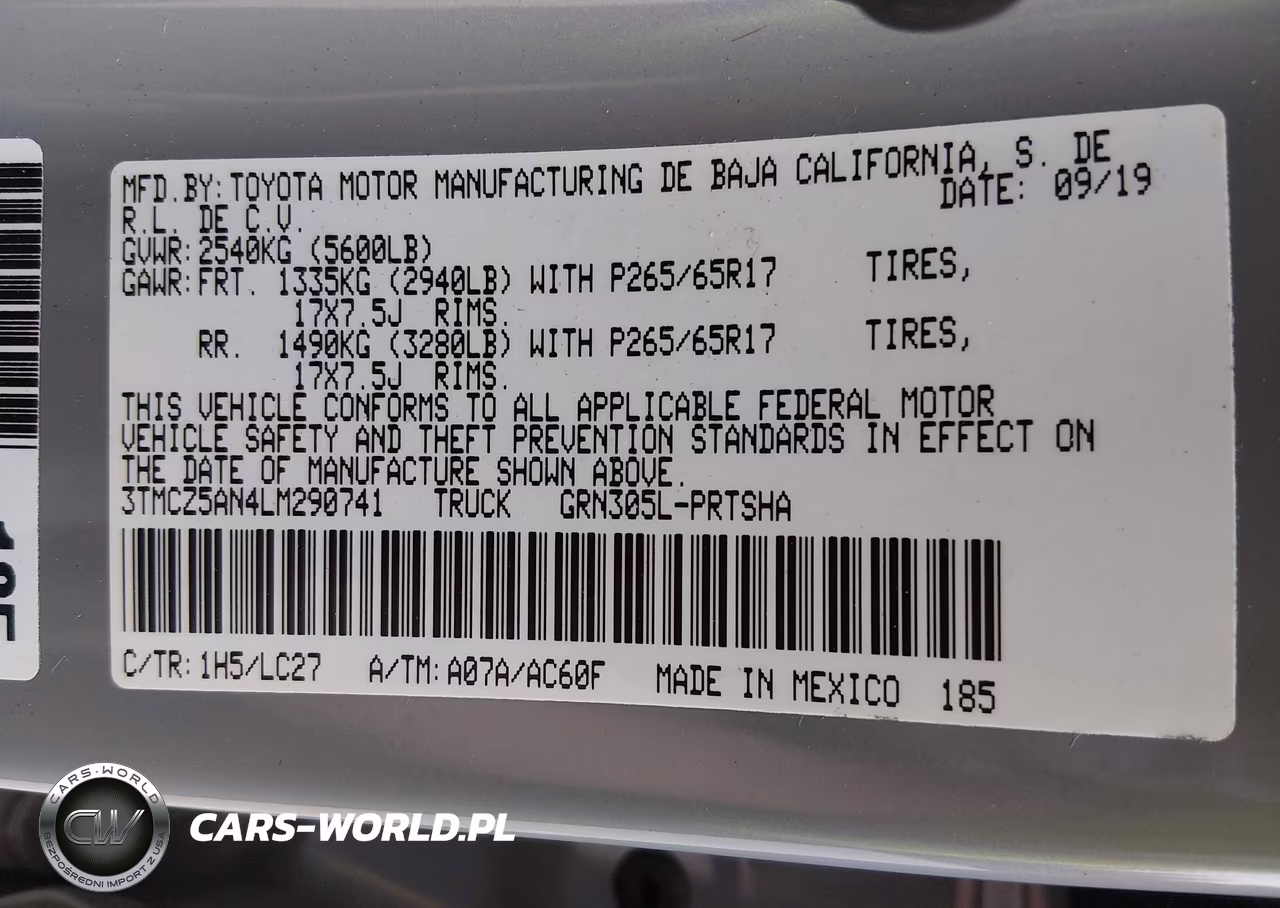 2020 Toyota Tacoma Trd Sport VIN:3TMCZ5AN4LM290741 - 9