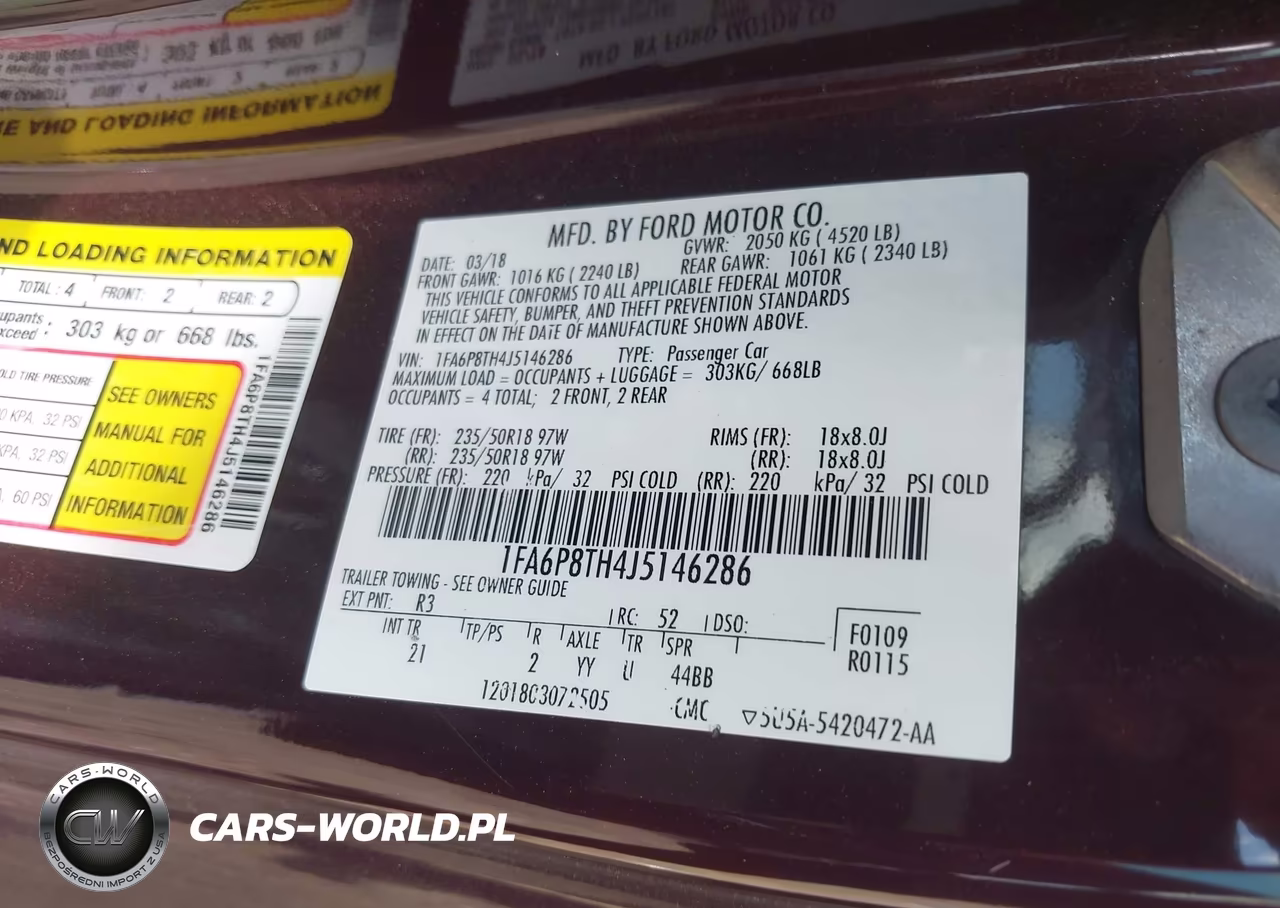 2018 Ford Mustang Ecoboost VIN:1FA6P8TH4J5146286 - 9