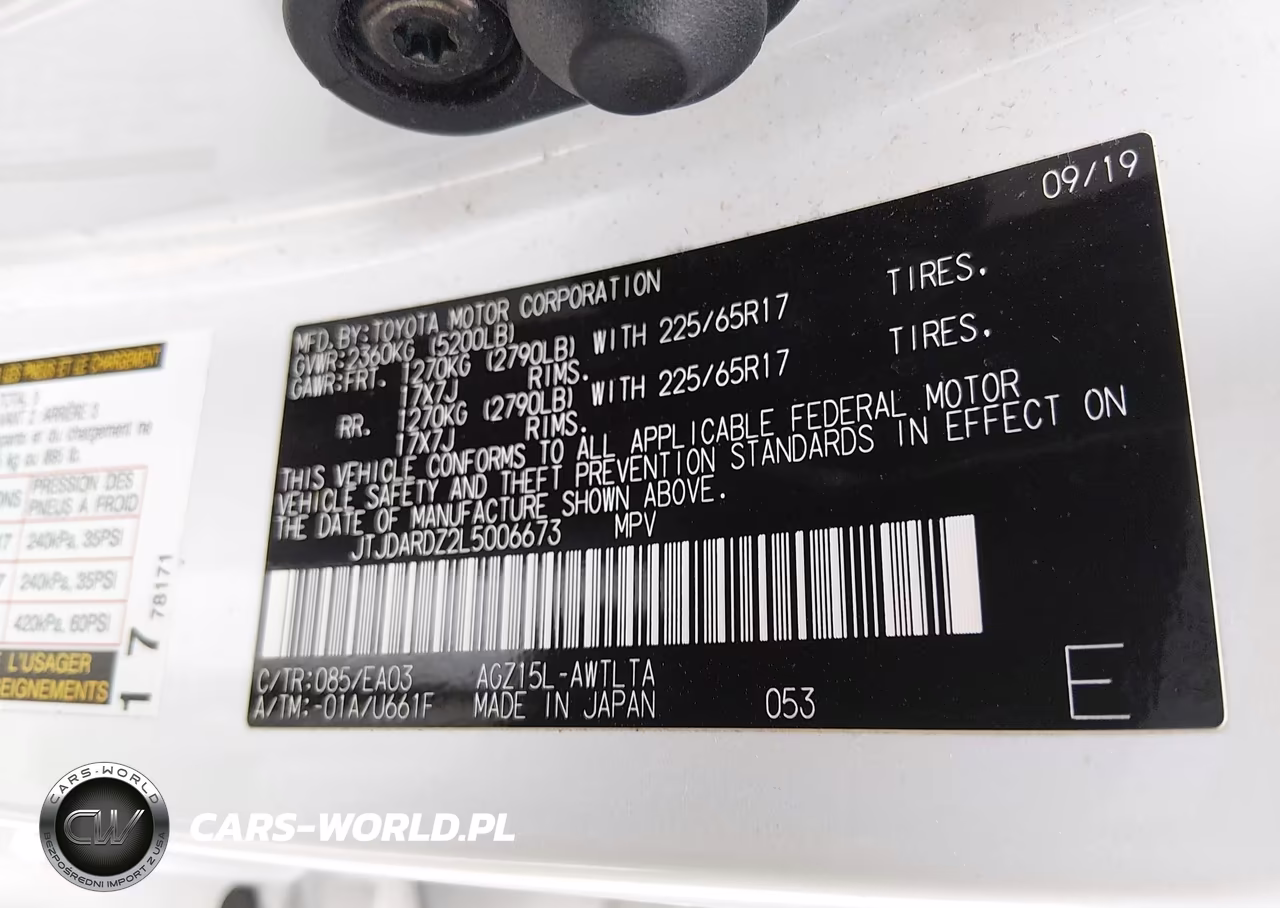 2020 Lexus Nx 300 VIN:JTJDARDZ2L5006673 - 9