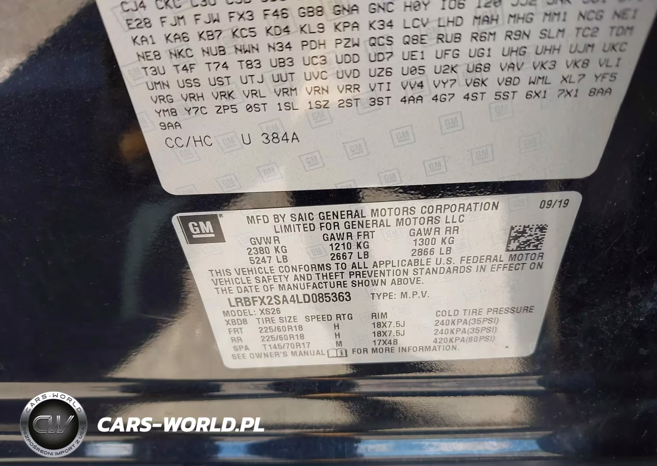 2020 Buick Envision Awd Essence VIN:LRBFX2SA4LD085363 - 9