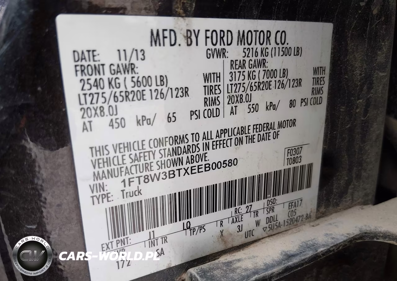 2014 Ford F-350 Lariat-Xl-Xlt VIN:1FT8W3BTXEEB00580 - 9