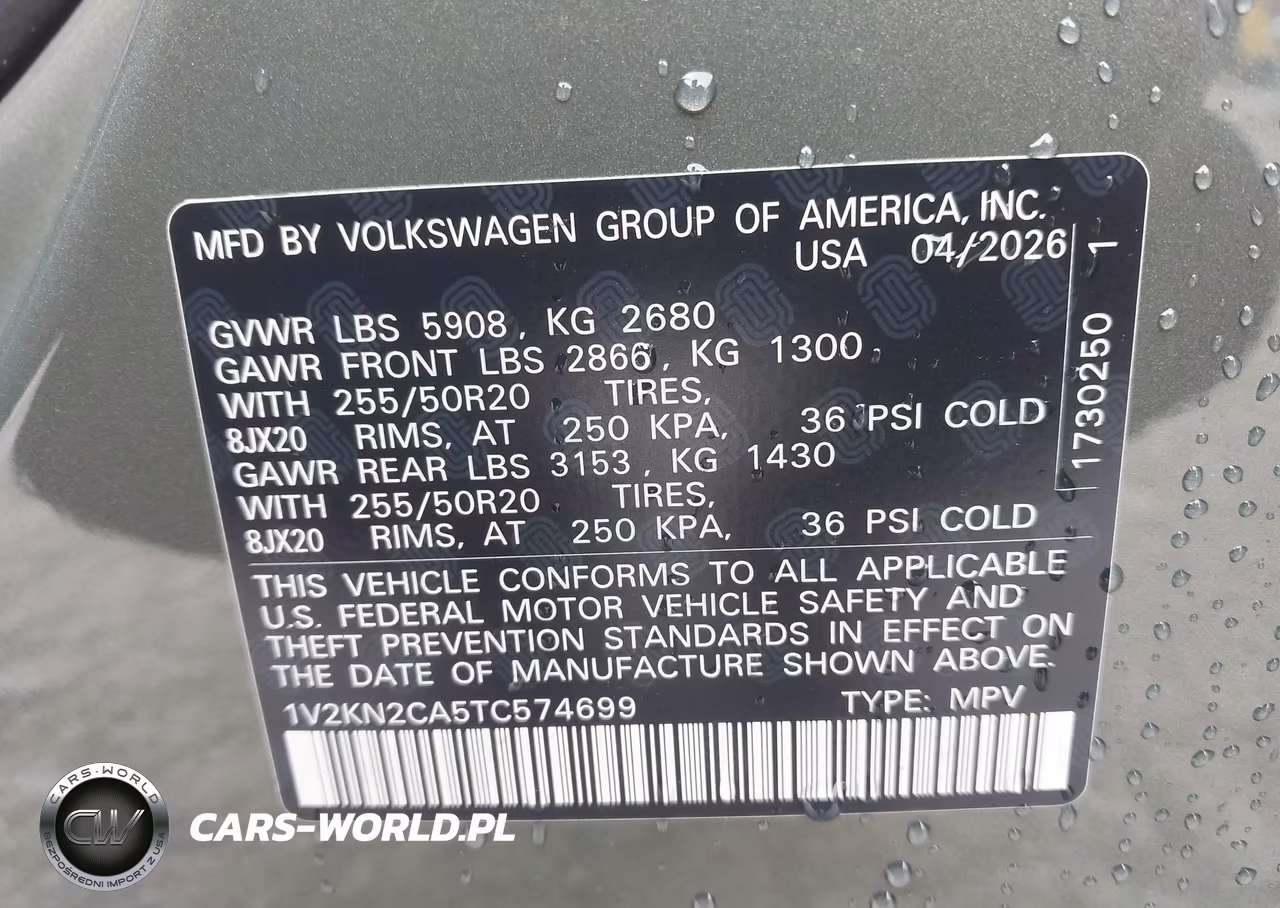 2026 Volkswagen Atlas Se With Technology VIN:1V2KN2CA5TC574699 - 9