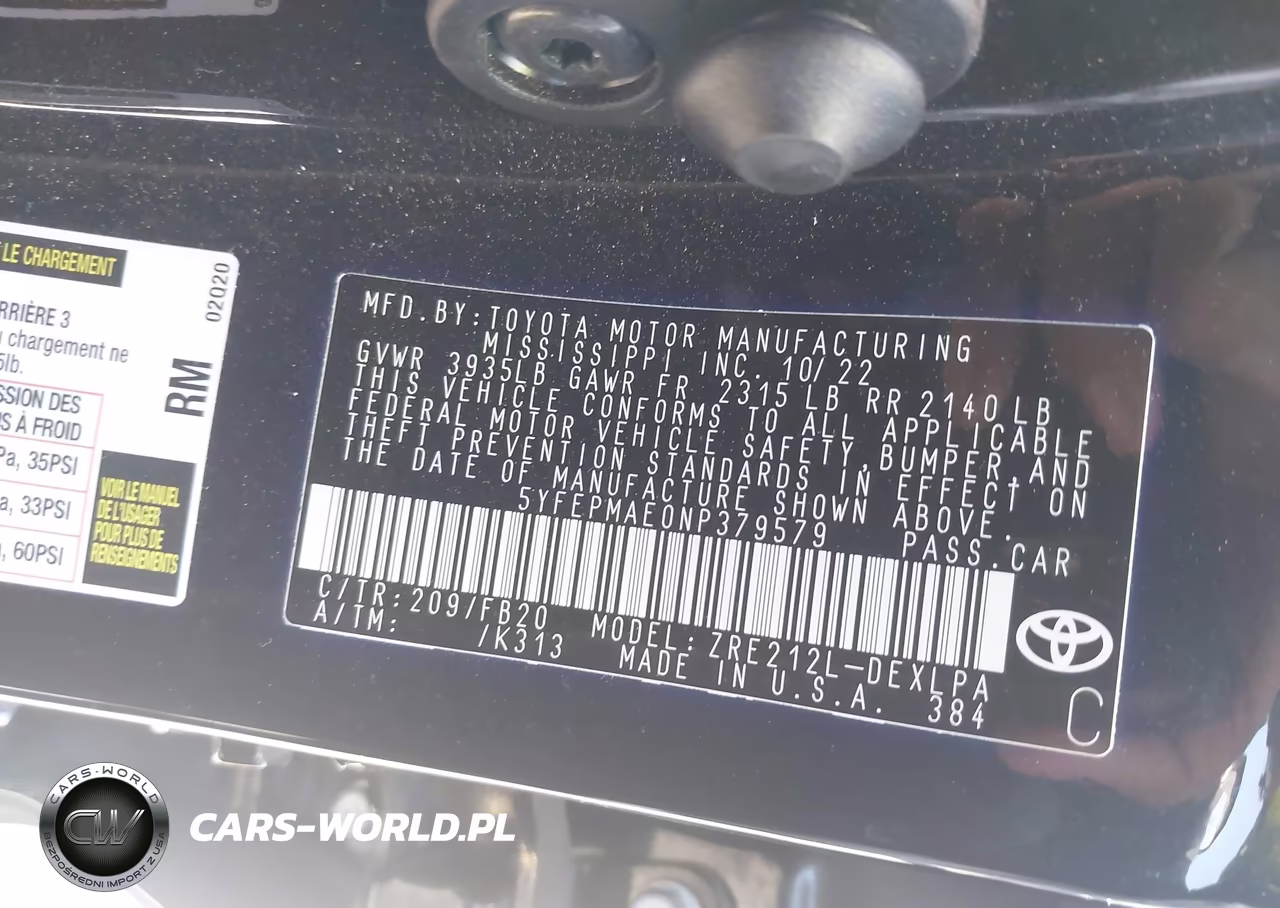2022 Toyota Corolla Le VIN:5YFEPMAE0NP379579 - 9