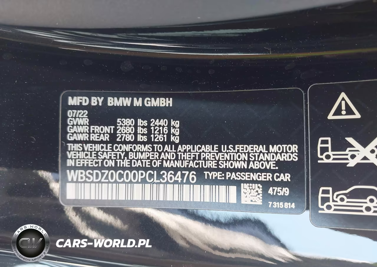 2023 BMW M8 Cabriolet Competition VIN:WBSDZ0C00PCL36476 - 9
