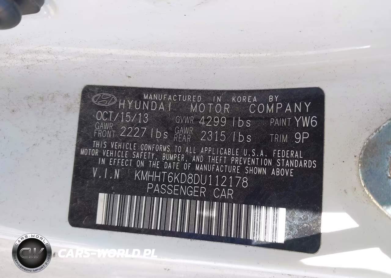 2013 Hyundai Genesis 2.0T R-Spec VIN:KMHHT6KD8DU112178 - 9