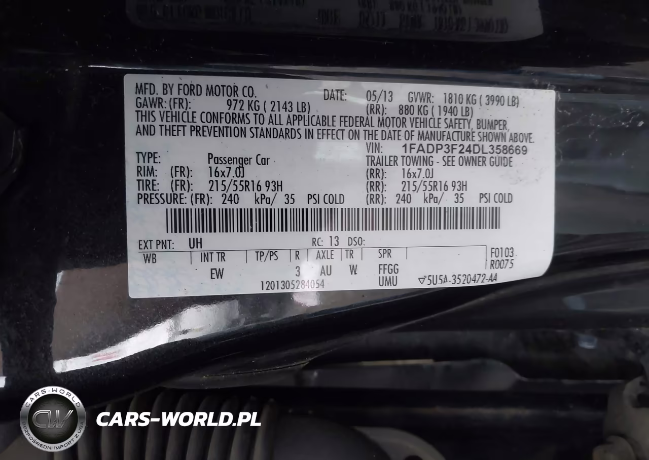2013 Ford Focus Se VIN:1FADP3F24DL358669 - 9