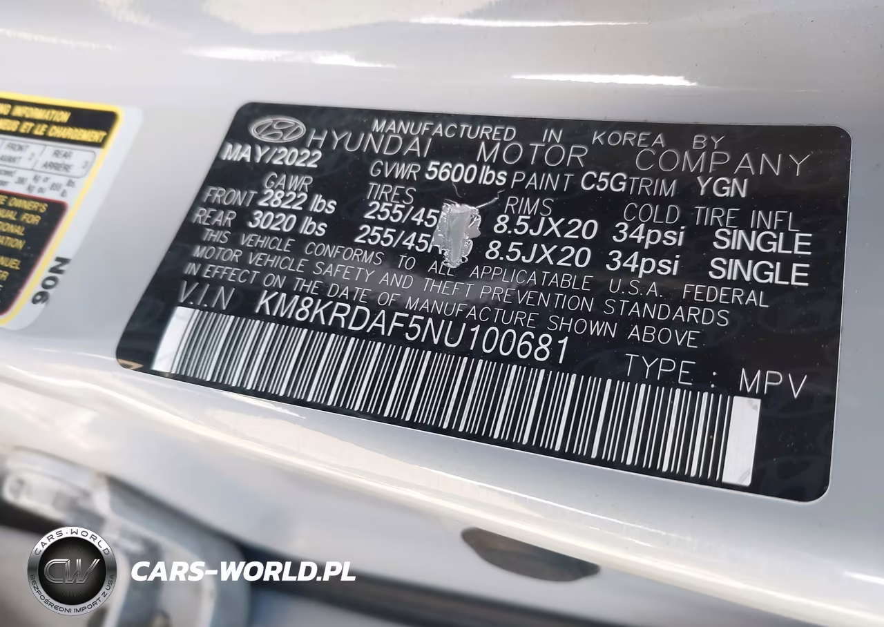 2022 Hyundai Ioniq 5 Limited VIN:KM8KRDAF5NU100681 - 9
