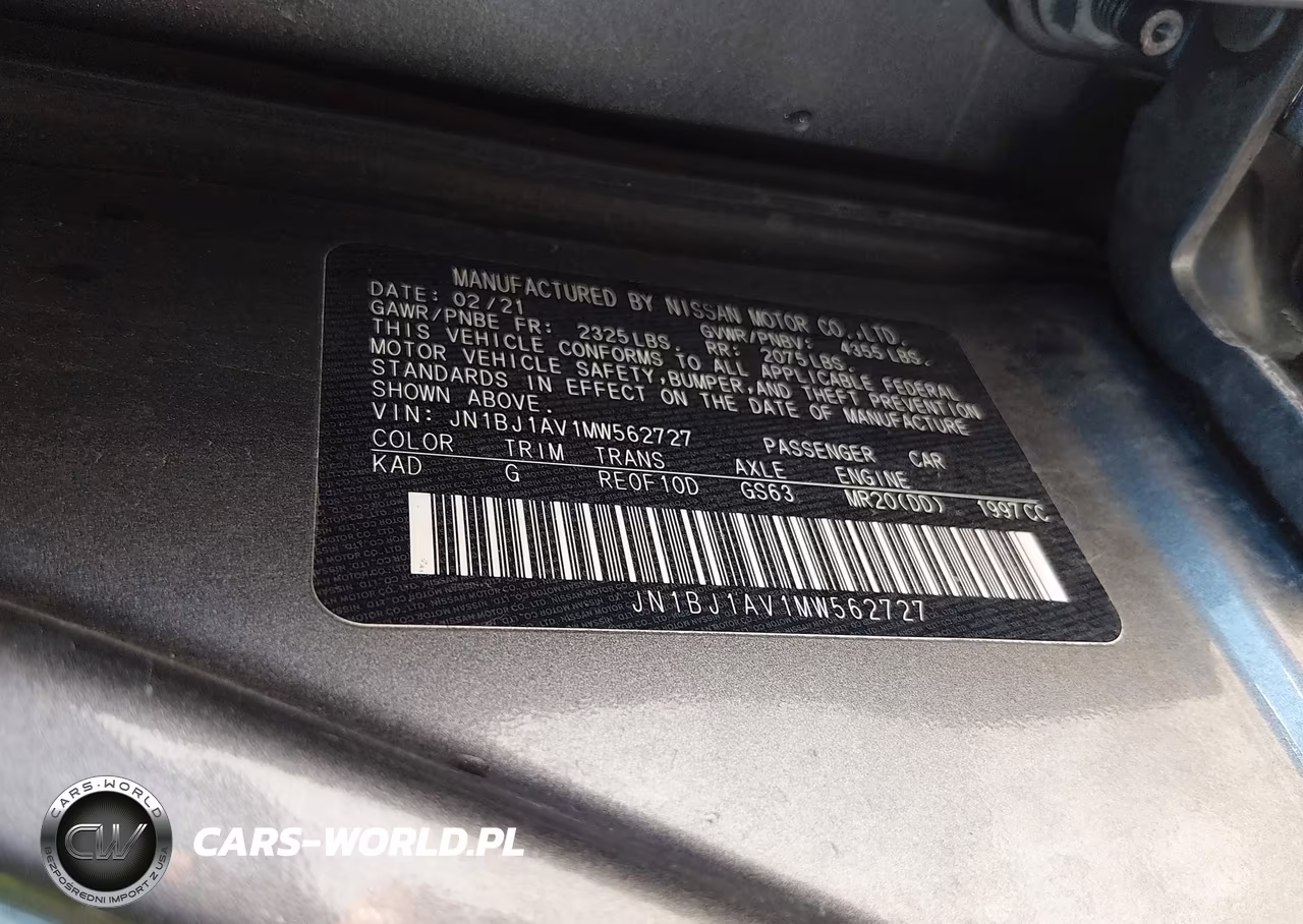 2021 Nissan Rogue Sport S Fwd Xtronic Cvt VIN:JN1BJ1AV1MW562727 - 9