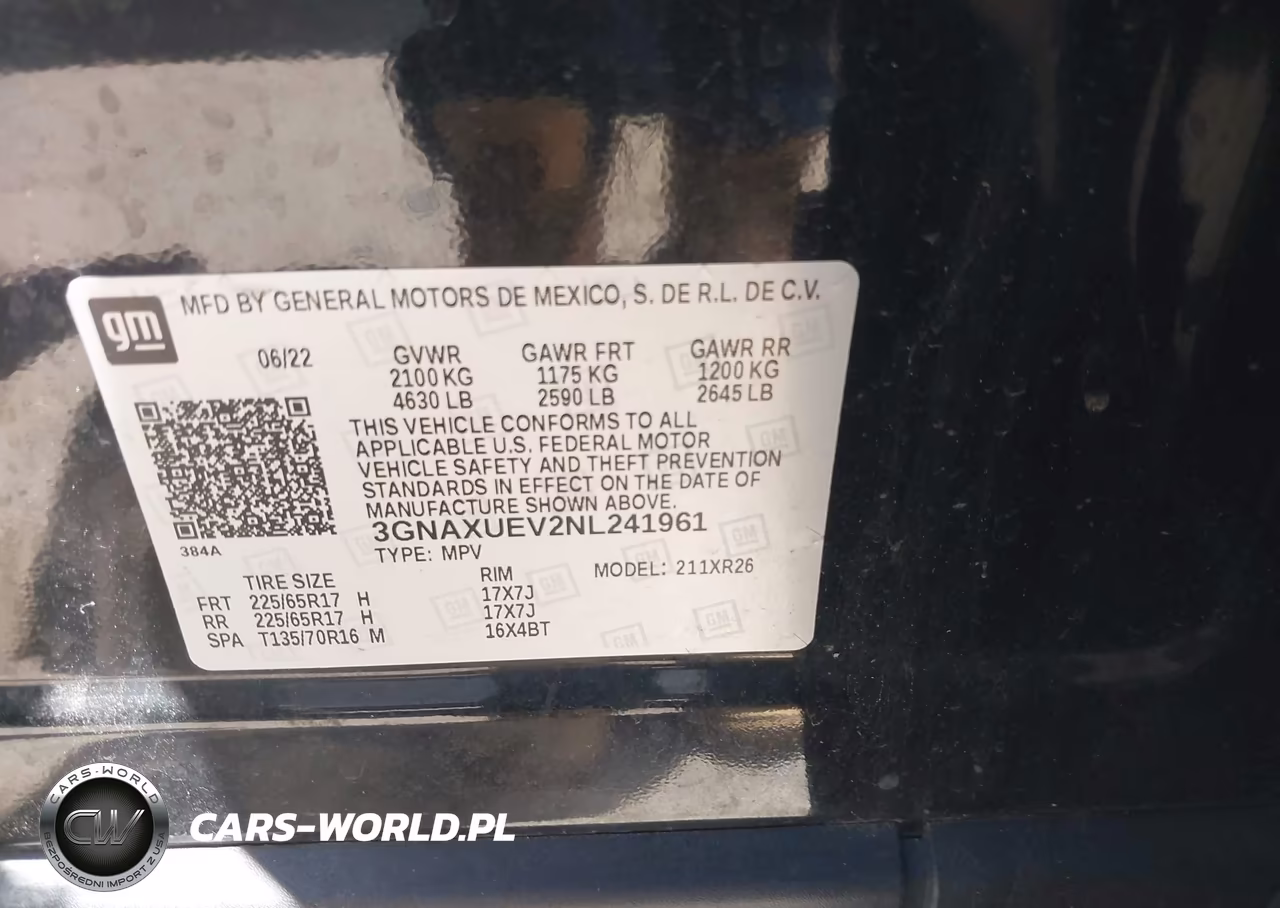 2022 Chevrolet Equinox Awd Lt VIN:3GNAXUEV2NL241961 - 9