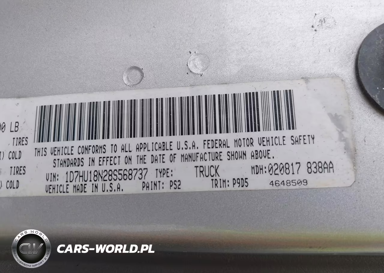 2008 Dodge Ram 1500 Slt VIN:1D7HU18N28S568737 - 9