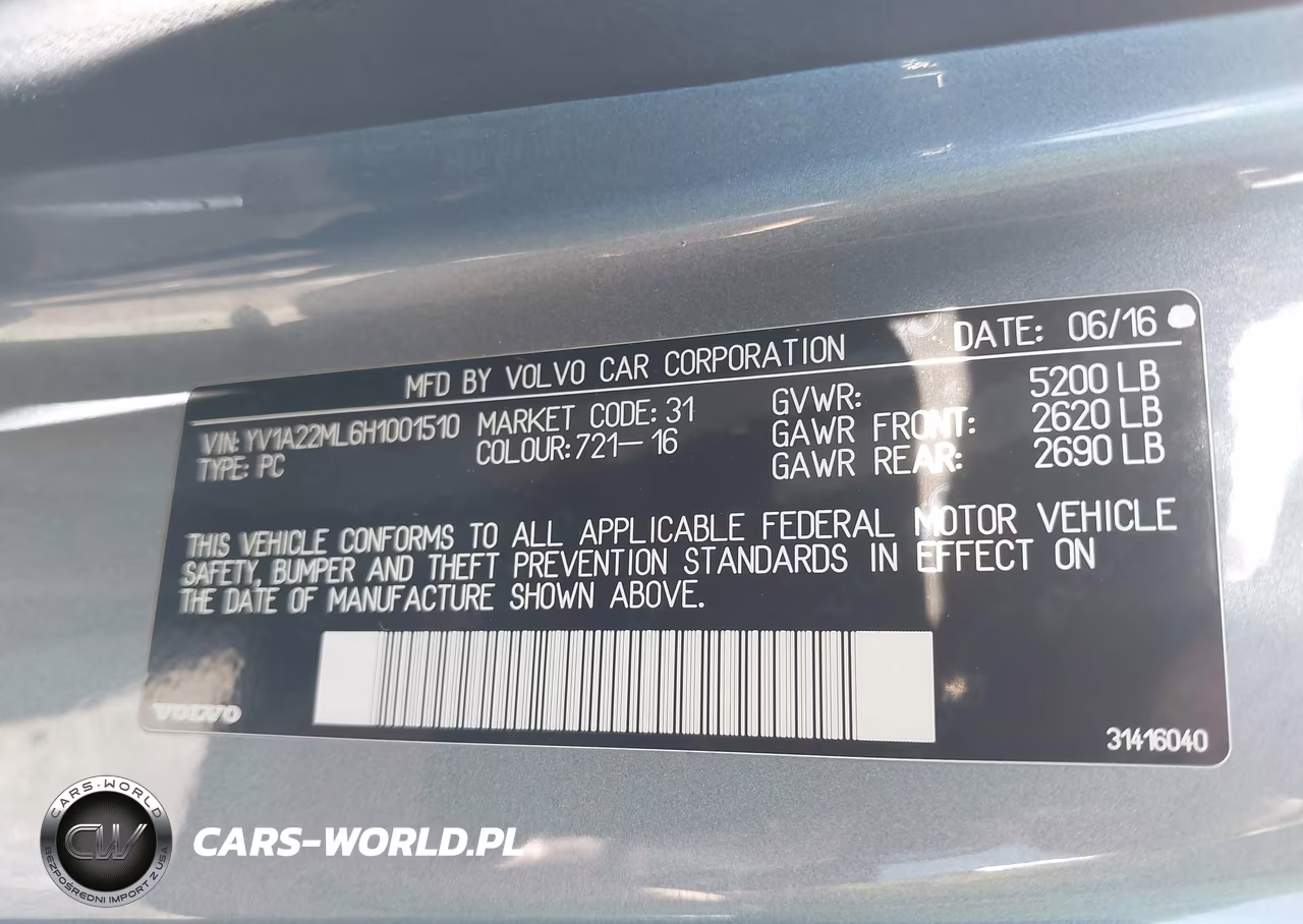 2017 Volvo S90 T6 Inscription VIN:YV1A22ML6H1001510 - 9