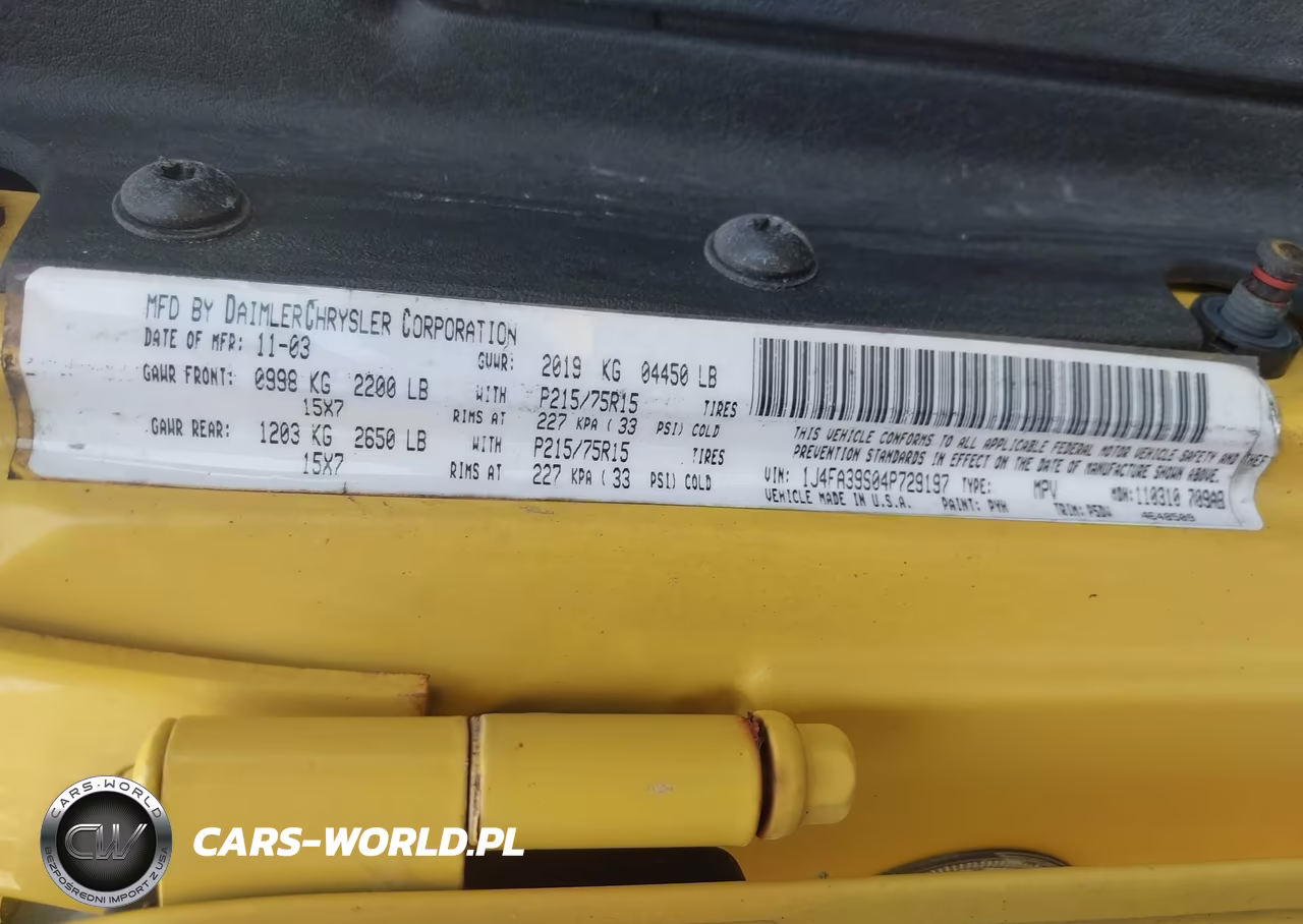 2004 Jeep Wrangler X VIN:1J4FA39S04P729197 - 9