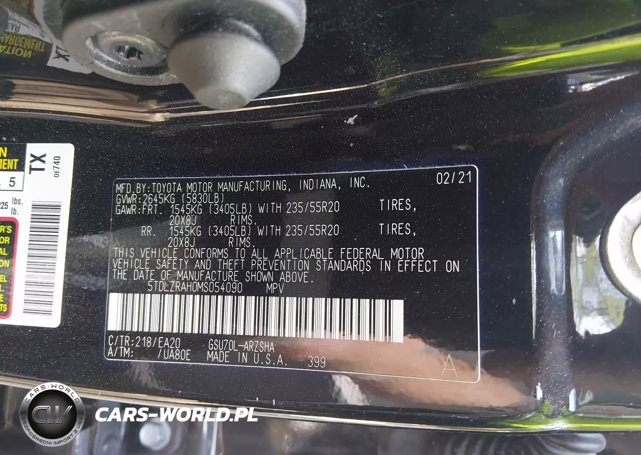 2021 Toyota Highlander Xse VIN:5TDLZRAH0MS054090 - 9