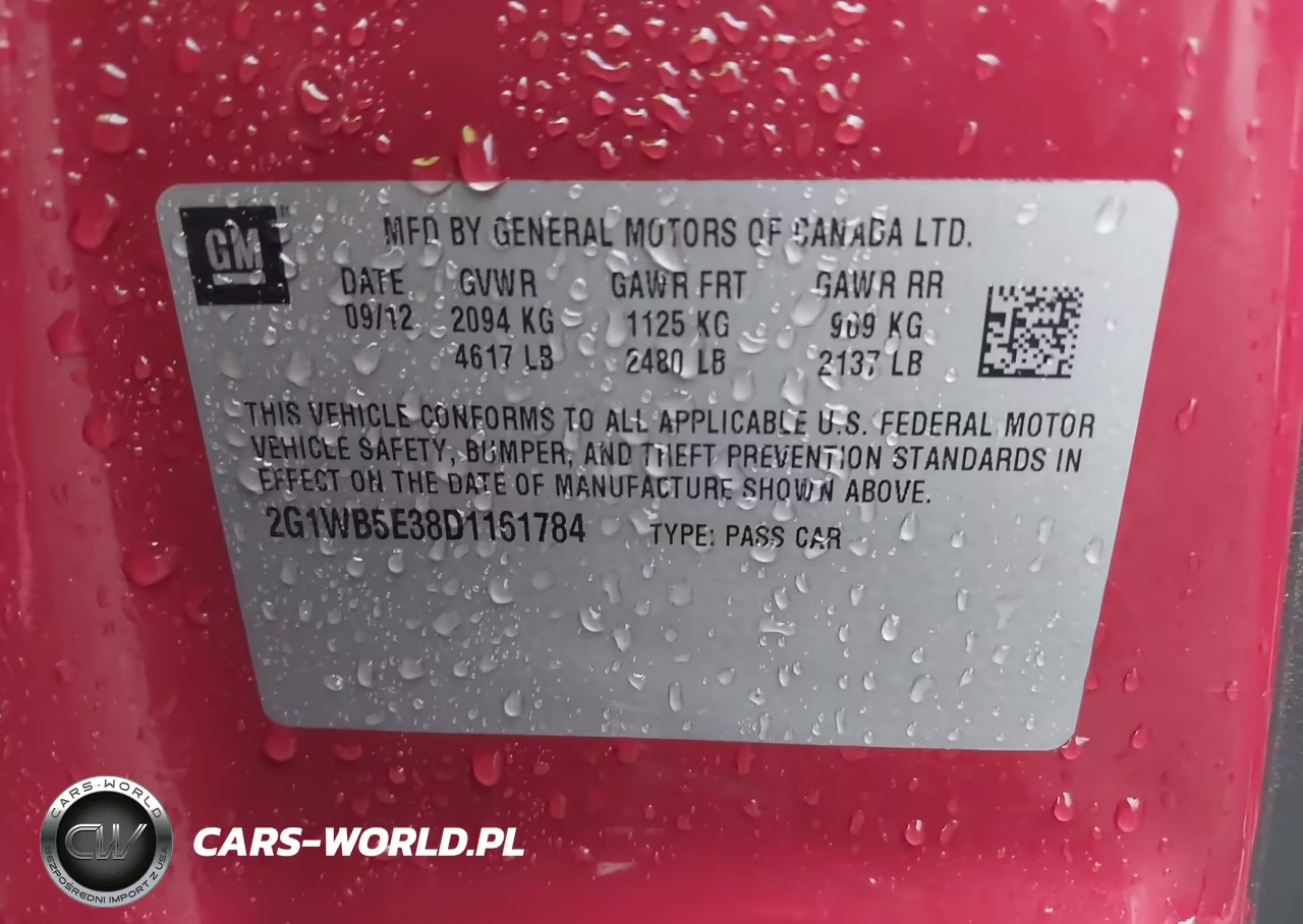 2013 Chevrolet Impala Lt VIN:2G1WB5E38D1161784 - 9