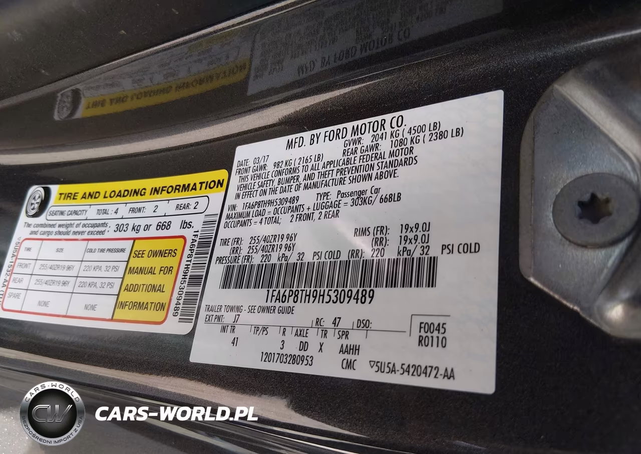 2017 Ford Mustang Ecoboost VIN:1FA6P8TH9H5309489 - 9