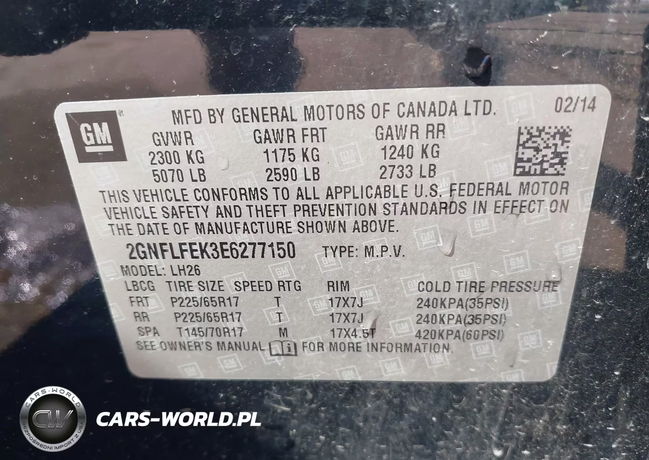 2014 Chevrolet Equinox Lt VIN:2GNFLFEK3E6277150 - 9