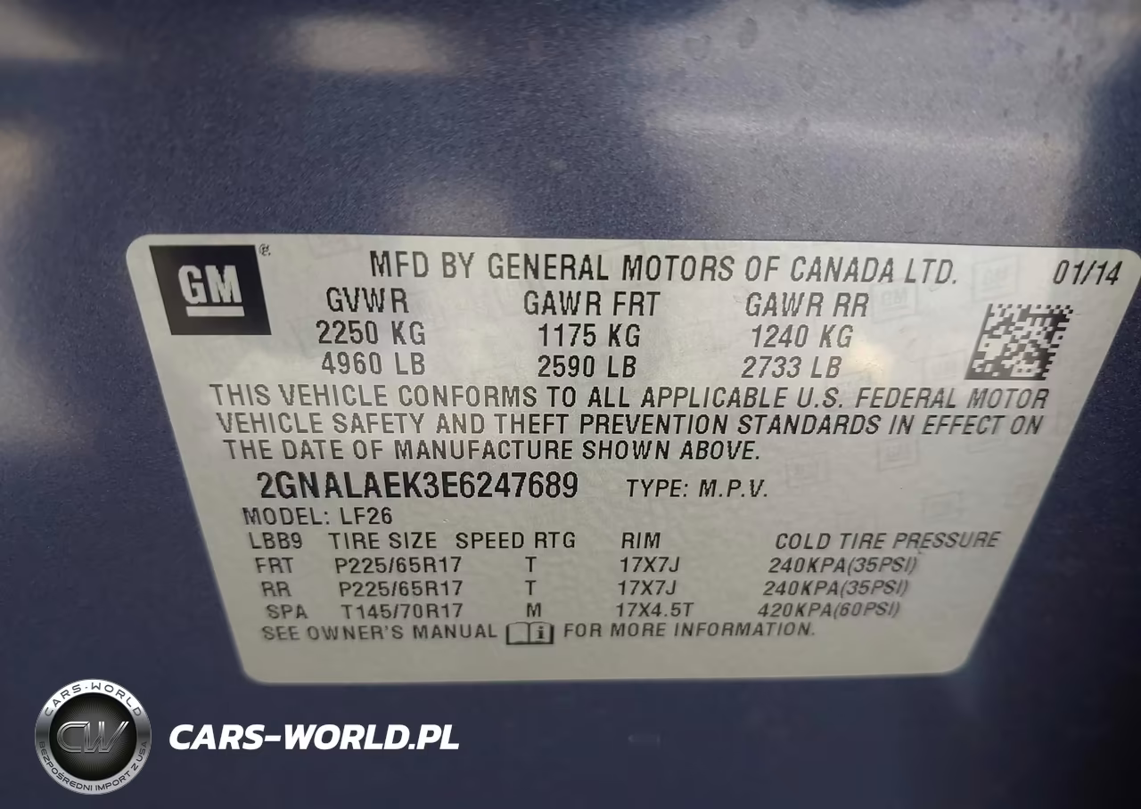 2014 Chevrolet Equinox Ls VIN:2GNALAEK3E6247689 - 9