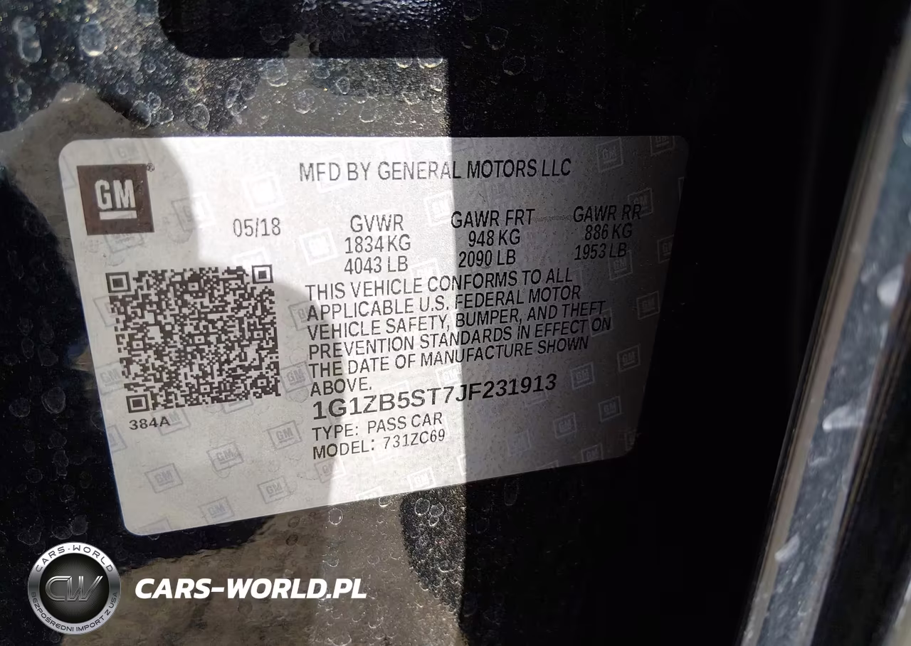 2018 Chevrolet Malibu 1Ls VIN:1G1ZB5ST7JF231913 - 9