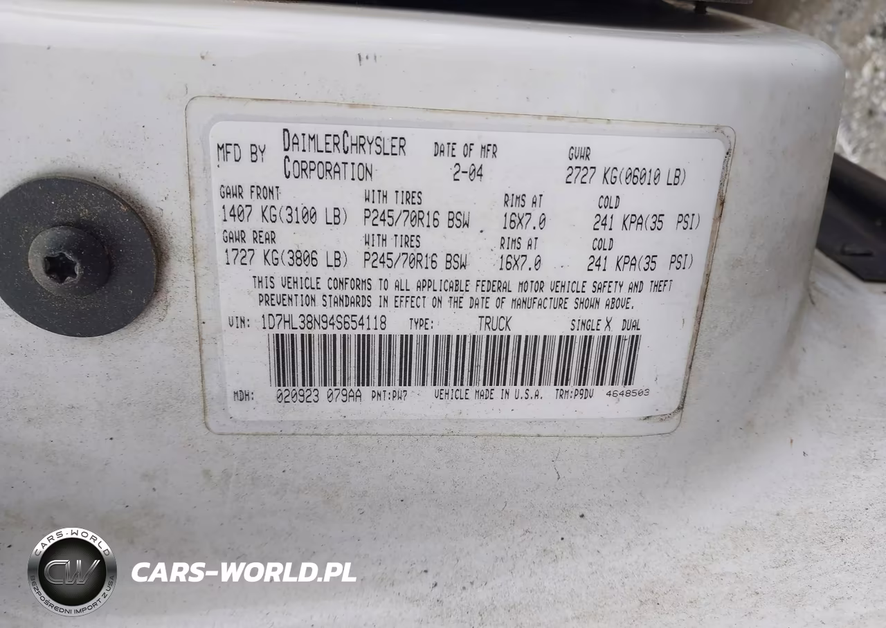 2004 Dodge Dakota Sport-Sxt VIN:1D7HL38N94S654118 - 9