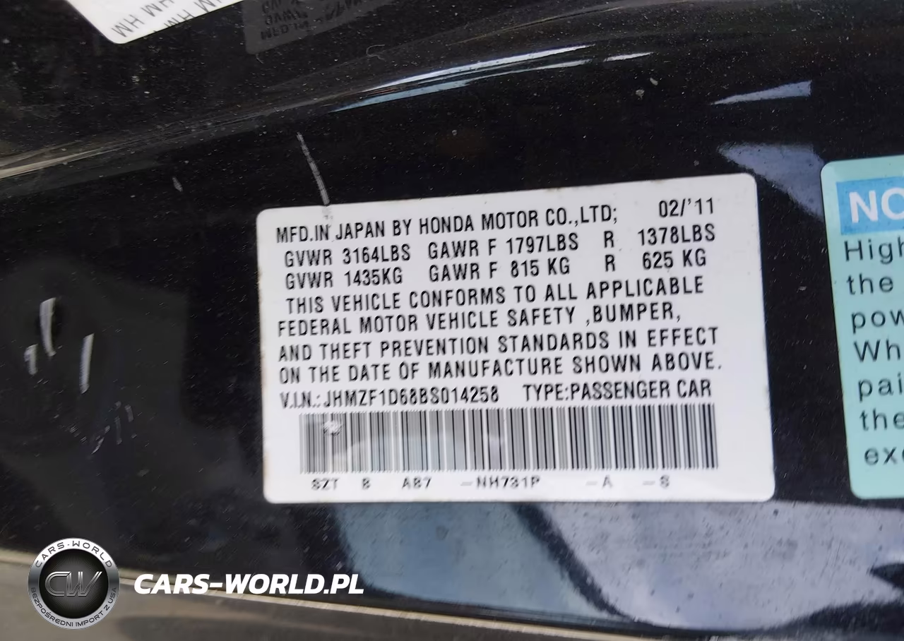 2011 Honda Cr-Z Ex VIN:JHMZF1D68BS014258 - 9