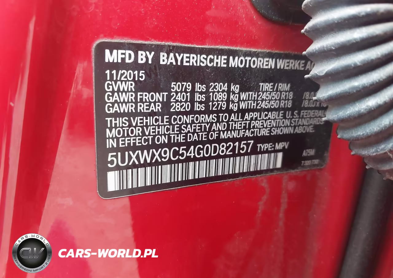 2016 BMW X3 xDrive28I VIN:5UXWX9C54G0D82157 - 9