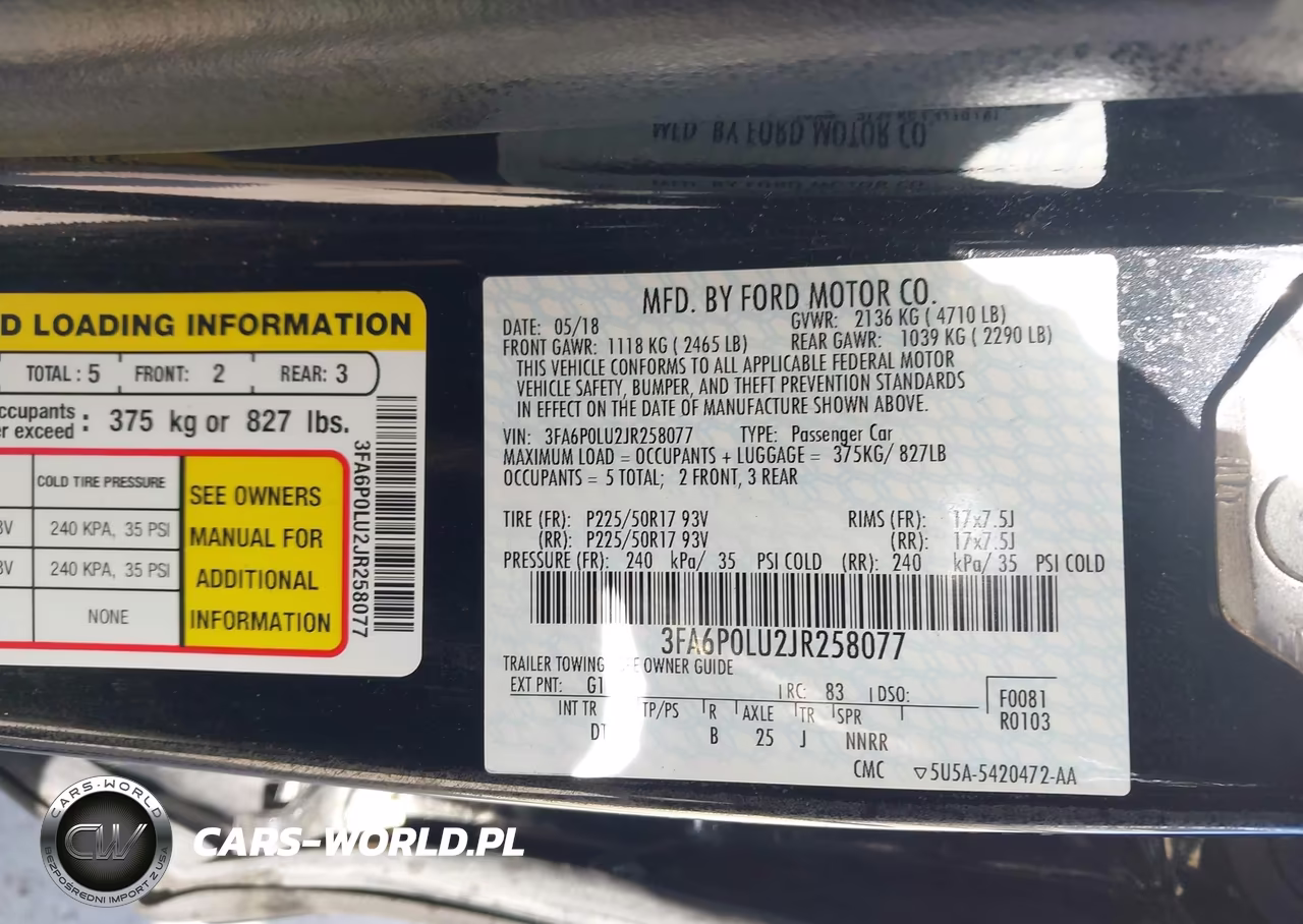 2018 Ford Fusion Hybrid Se VIN:3FA6P0LU2JR258077 - 9